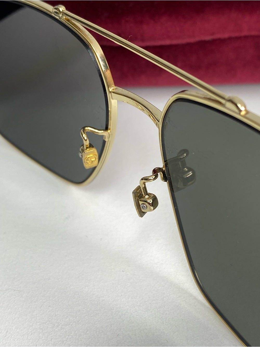 Gucci Black/Gold Men's GG059S NWOT Sunglasses - Picture 10 of 11